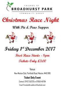 poster advertising Race Night